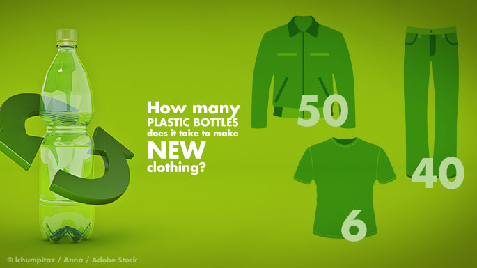 How many plastic bottles does it take to make new clothing?